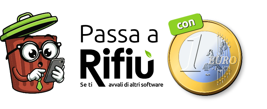 Passa a Rifiù con 1 €